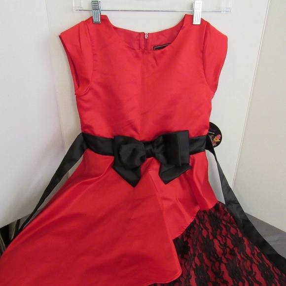 NWT Kids Formal Red Dress - Picture 3 of 8